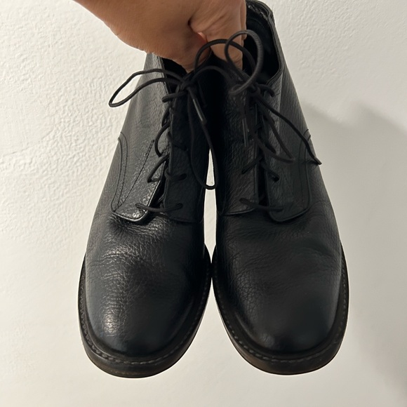 Rachel Comey Black Ibex Lace Up Oxford Booties Sz 7 - Picture 7 of 8